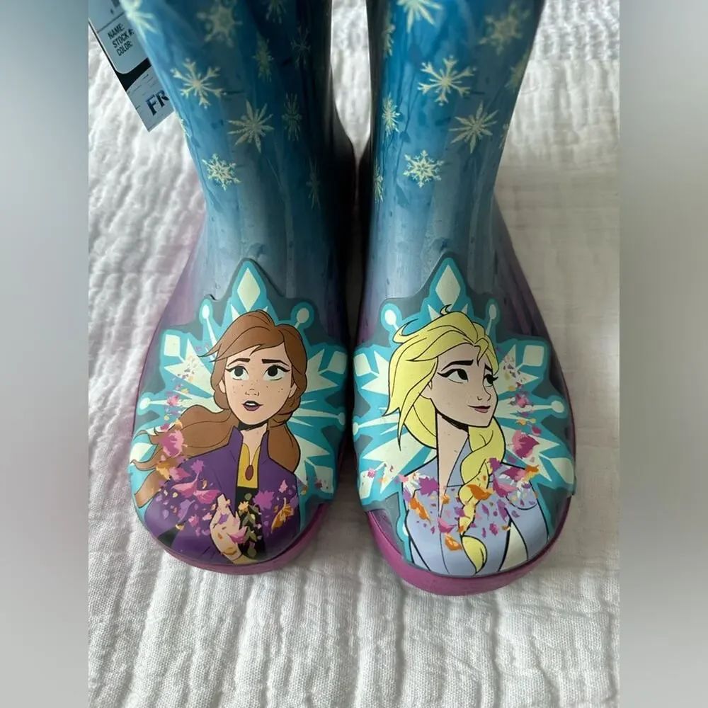 Western Chief Kids Frozen Fearless Rain Boot  Size 4 Big Kid
